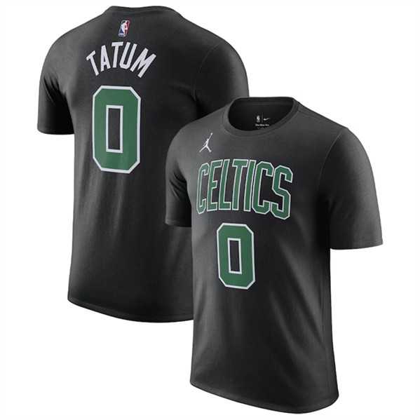 Men's Boston Celtics #0 Jayson Tatum Black Name & Number T-Shirt,We sell and wholesale Men's Boston Celtics #0 Jayson Tatum Black Name & Number T-Shirt on line form chian!